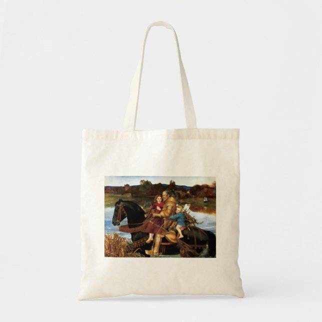 Bolsa Tote Sir Isumbras no Ford c. 1857 por John Millais (Frente)
