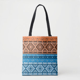 Bolsa Tote Sistema geométrico abstrato moderno de decoração