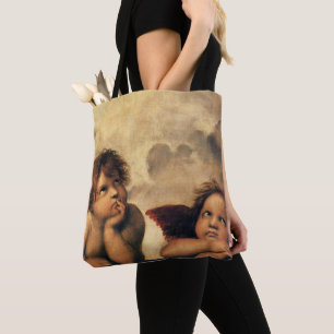 Bolsa Tote Sistine Madonna Angels por Raphael Sanzio