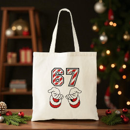 Bolsa Tote Six Seven 67 6 7 Funny Christmas Meme Holiday