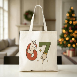 Bolsa Tote Six Seven 67 6 7 Santa Elf Christmas Meme
