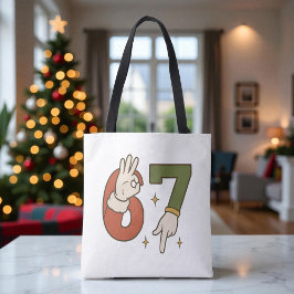 Bolsa Tote Six Seven 67 6 7 Santa Elf Christmas Meme