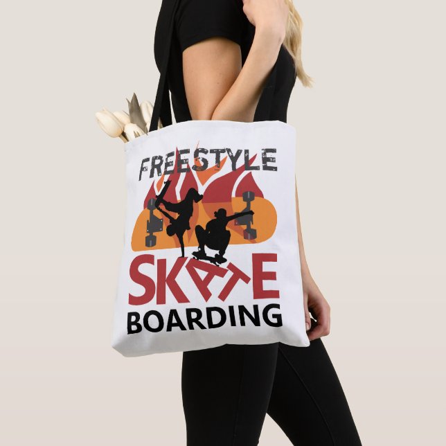 Bolsa Tote Skateboard de estilo livre (Close Up)