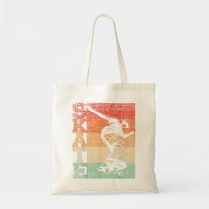 Bolsa Tote Skateboard do skateboard do Skate retro
