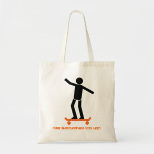 Bolsa Tote Skateboarder no skate personalizado