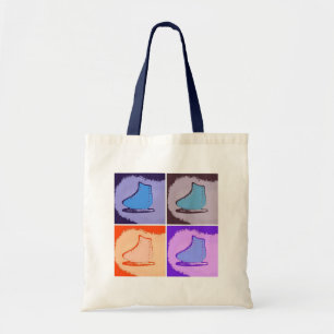 Bolsa Tote Skates de gelo, deixe nevar, deixe nevar