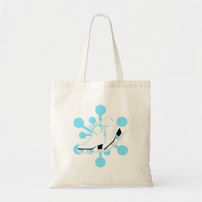 Bolsa Tote Skates de gelo em floco de neve (Frente)