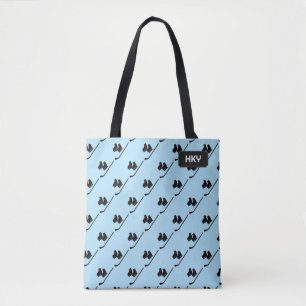 Bolsa Tote Skates e palitos de hóquei - Azul gelado - suas in