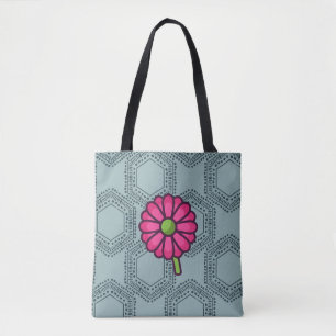 Bolsa Tote SKAYMARTS   Blue Boho Rosa