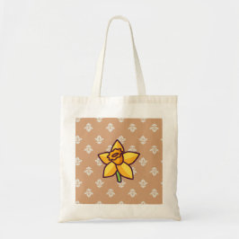 Bolsa Tote SKAYMARTS | Marrom Boho Floral design Tote Bag