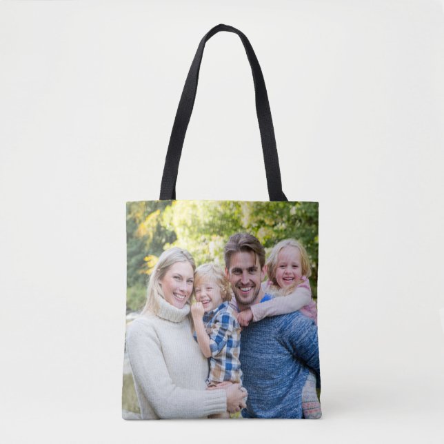 Bolsa Tote SKAYMARTS | Saco de Design de Fotografia da Famíli (Frente)