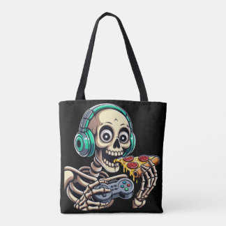 Bolsa Tote Skeleton: Jogos da Pizza Cheesy