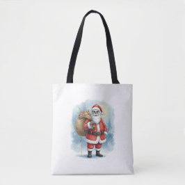 Bolsa Tote Skeleton Santa Claus
