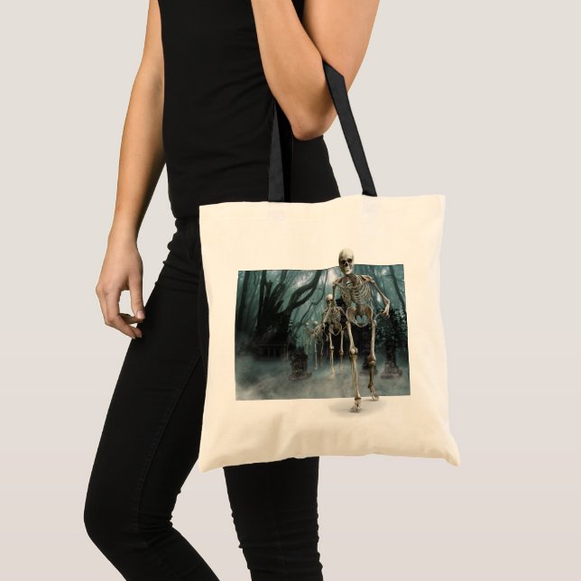 Bolsa Tote Skeletons Assombrados (Frente (produto))
