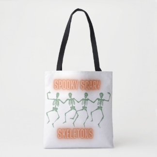 Bolsa Tote Skeletons assustadores