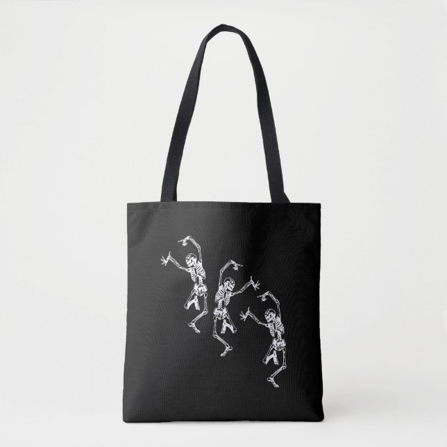 Bolsa Tote Skeletons Dançantes Desafio de dança Presente de H (Frente)