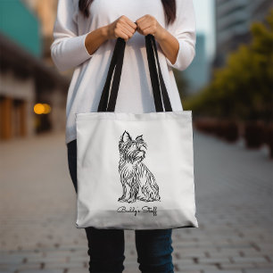 Bolsa Tote Sketch Yorkie personalizado