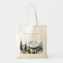 Bolsa Tote Ski Mountain Telluride Colorado Watercolor Casamen