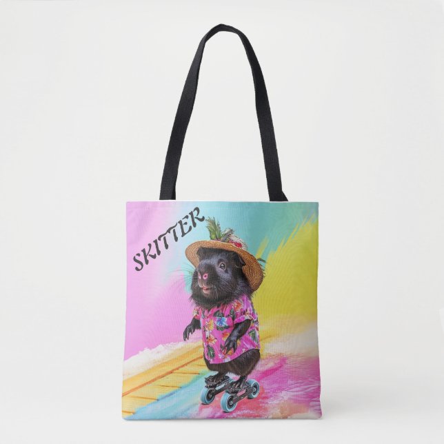 Bolsa Tote Skitter The Guinea Pig Skater  (Frente)
