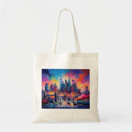 Bolsa Tote Skyline Abstrato Art de Londres