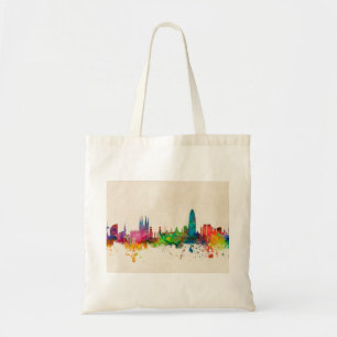 Bolsa Tote Skyline da espanha de Barcelona
