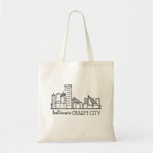 Bolsa Tote Skyline de Baltimore