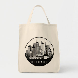 Bolsa Tote Skyline de Chicago Illinois