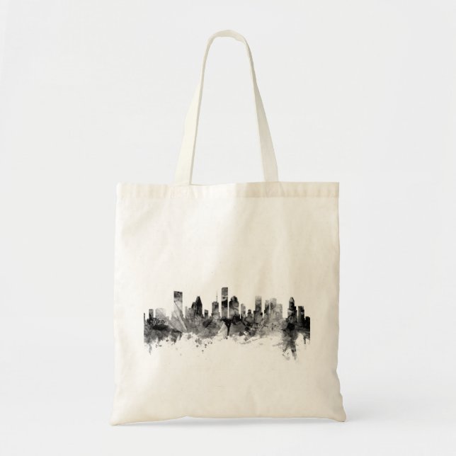 Bolsa Tote Skyline de Houston Texas (Frente)