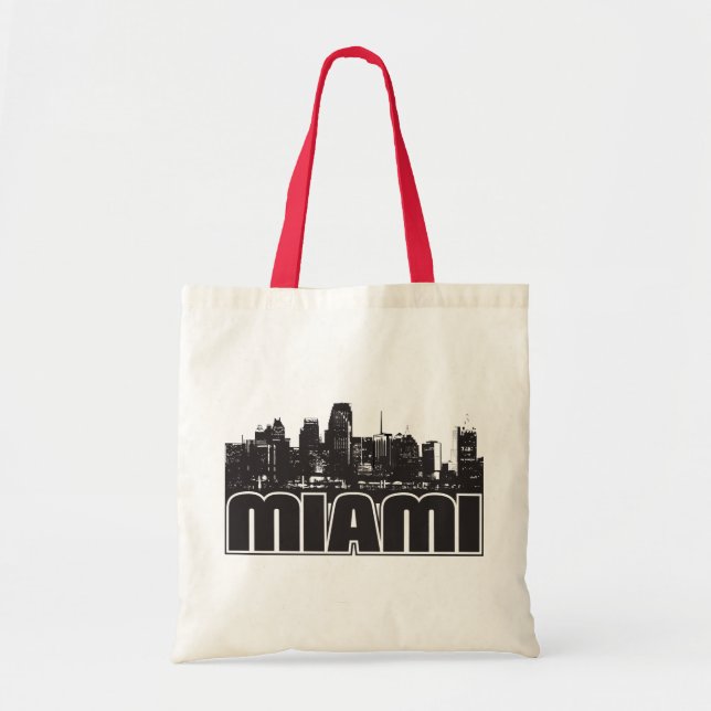 Bolsa Tote Skyline de Miami (Frente)