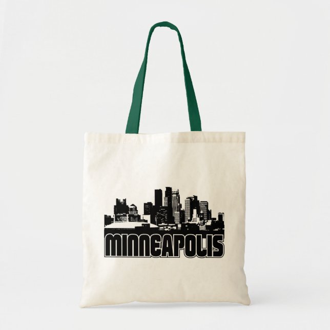 Bolsa Tote Skyline de Minneapolis (Frente)
