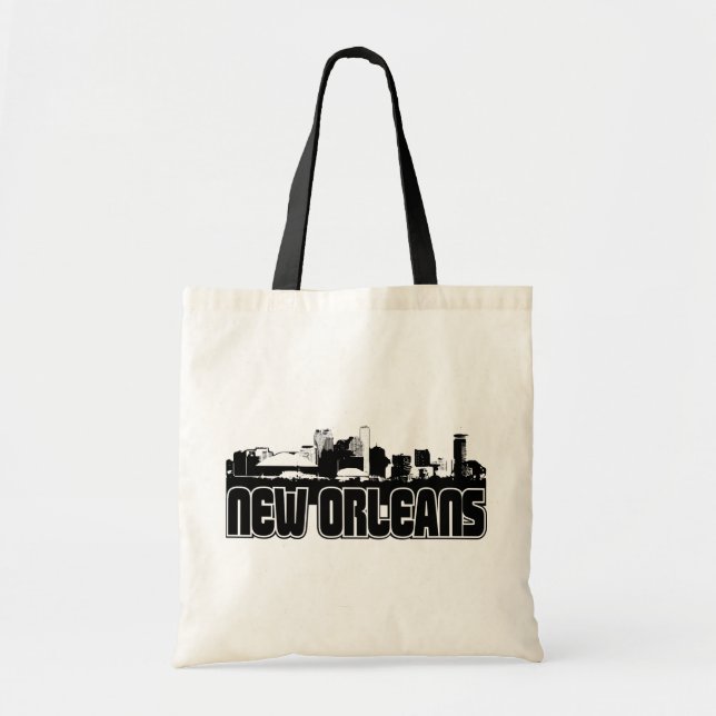 Bolsa Tote Skyline de Nova Orleães (Frente)