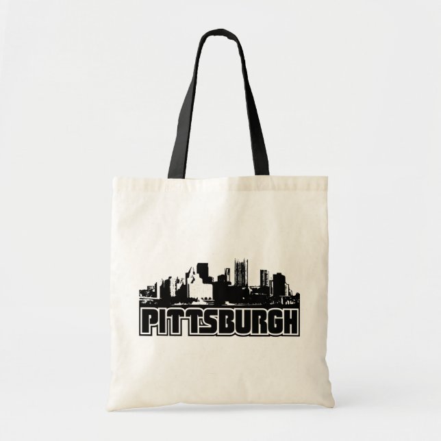 Bolsa Tote Skyline de Pittsburgh (Frente)