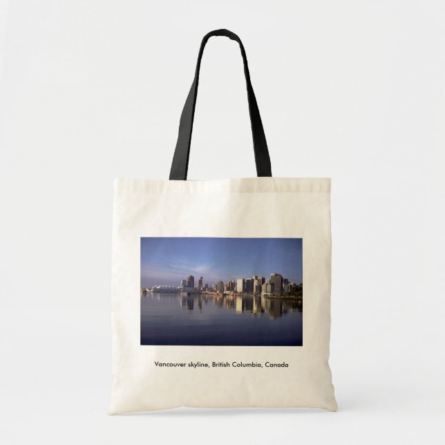 Bolsa Tote Skyline de Vancôver, Columbia Britânica, Canadá (Frente)