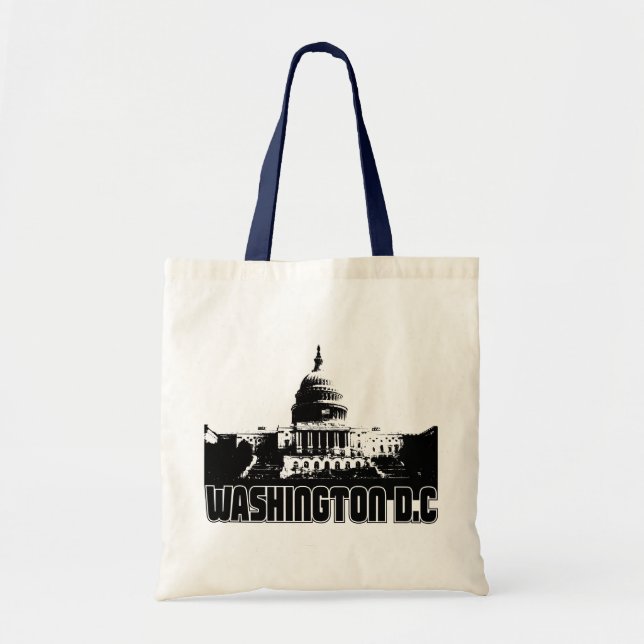 Bolsa Tote Skyline do Washington DC (Frente)