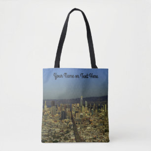 Bolsa Tote Skyline São Francisco nº 13 em toda a Impressão
