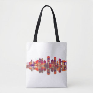 Bolsa Tote Skyline Stamford Connecticut