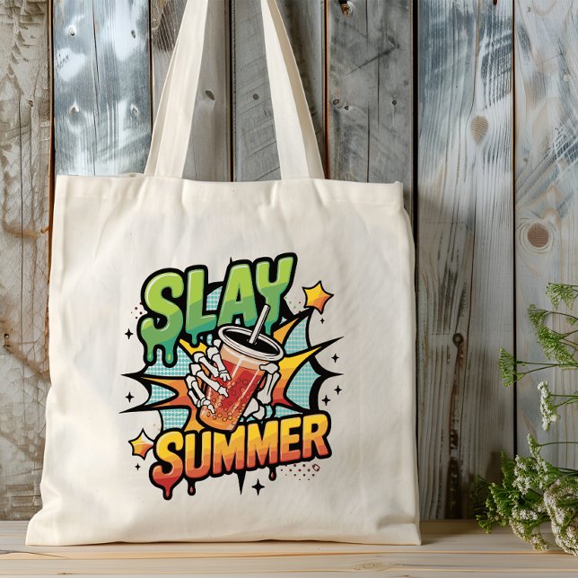 Bolsa Tote Slay Summer" Chá De Bolha (Criador carregado)