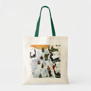Bolsa Tote Sledding e escavar para fora