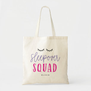 Bolsa Tote Sleepover Squad Editable Color SlumbParty