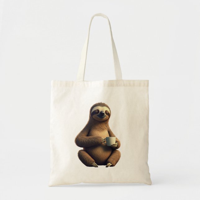 Bolsa Tote Sleepy Like a Sloth (Frente)