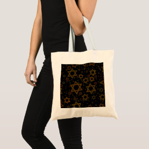 Bolsa Tote SlipperyJoe's Hanukkah-temático Estrela David artí