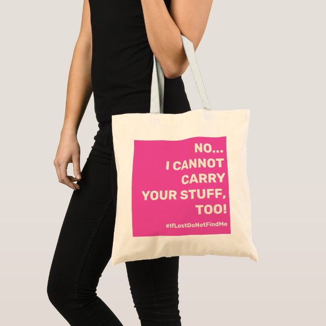 Bolsa Tote Slogan da Mãe sobre Rosa Quente (Frente (produto))