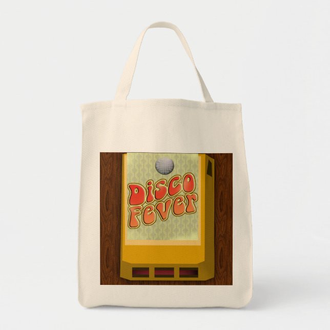 Bolsa Tote Slogan de 8 faixas da Desco Fever de 8 faixas da D (Frente)