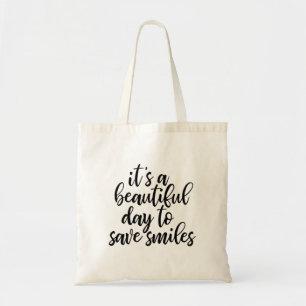 Bolsa Tote Slogan de Dentista Engraçado