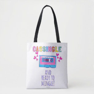 Bolsa Tote Slogan De Fita Musical De Cassingle Cheeky Nostalg