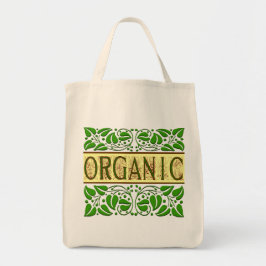 Bolsa Tote Slogan Verde Orgânico Tote Bag