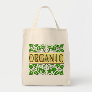 Bolsa Tote Slogan Verde Orgânico Tote Bag