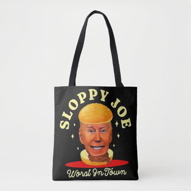 Bolsa Tote Sloppy Joe Biden Anti Presidente  (Frente)