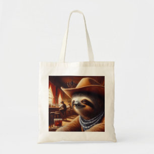 Bolsa Tote Sloth Cowboy em Saloon