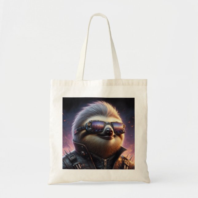 Bolsa Tote Sloth Cyberpunk (Frente)